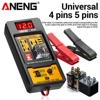 Automotive Car Battery Check LED Indicator Light Relay Diagnostic
