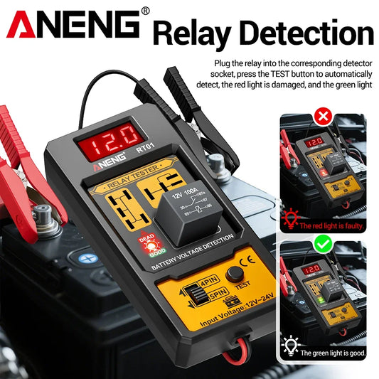 Automotive Car Battery Check LED Indicator Light Relay Diagnostic