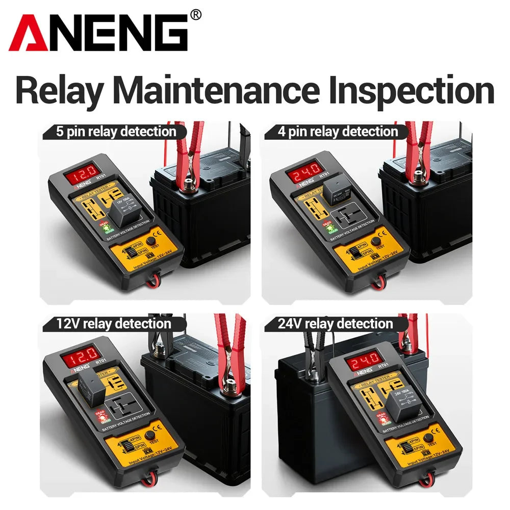 Automotive Car Battery Check LED Indicator Light Relay Diagnostic