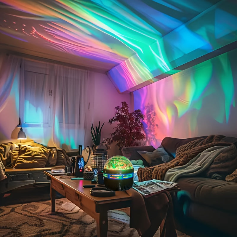 LED Night Light Auto Rotate RGB Galaxy Starry Sky Light