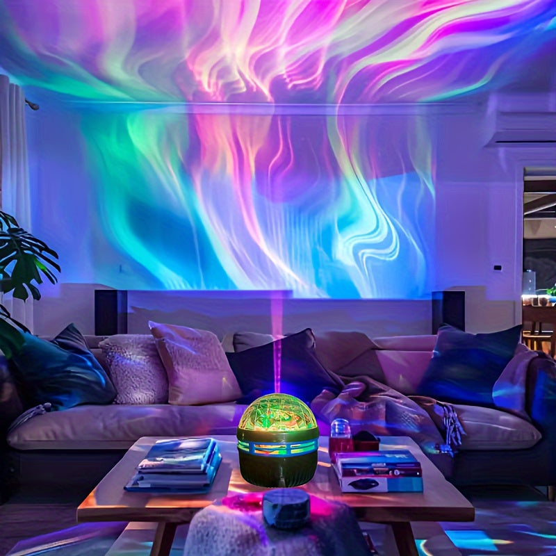 LED Night Light Auto Rotate RGB Galaxy Starry Sky Light