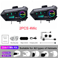 Bluetooth Motorcycle Helmet Intercom 300M Wireless Intercomunicador