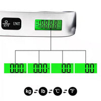 Portable Scale Digital LCD Display Luggage Hanging Weight Balance Tool