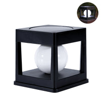 2LED Outdoor Solar Lawn Light Waterproof Column Head Light