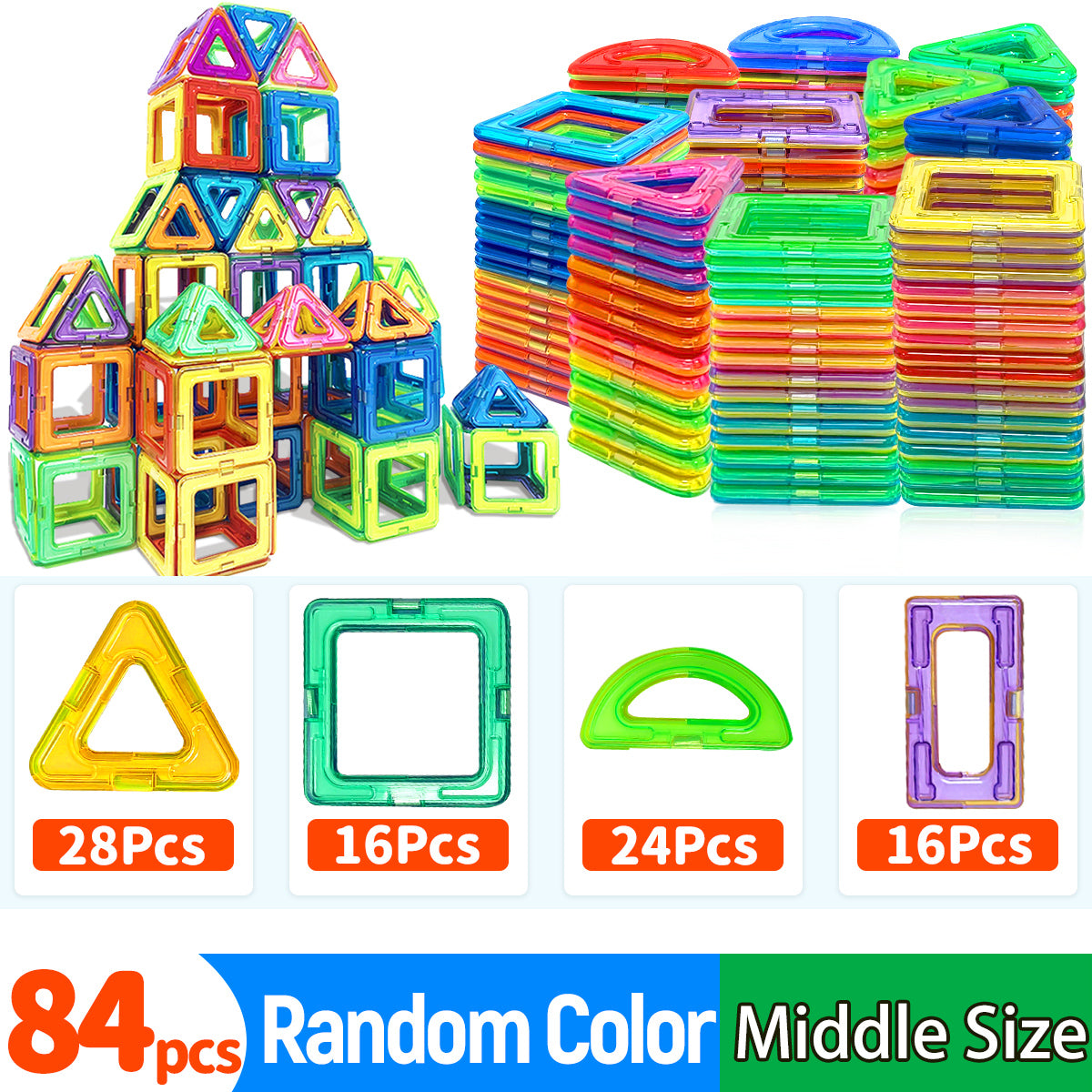 Magnetic Building Blocks DIY Magnets Toys
