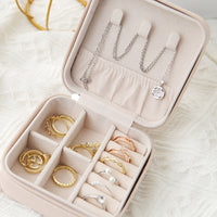 Single Layer Storage Box Ladies Travel Leather Jewelry Box