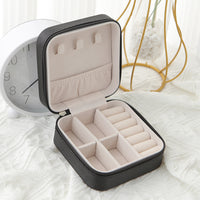 Single Layer Storage Box Ladies Travel Leather Jewelry Box