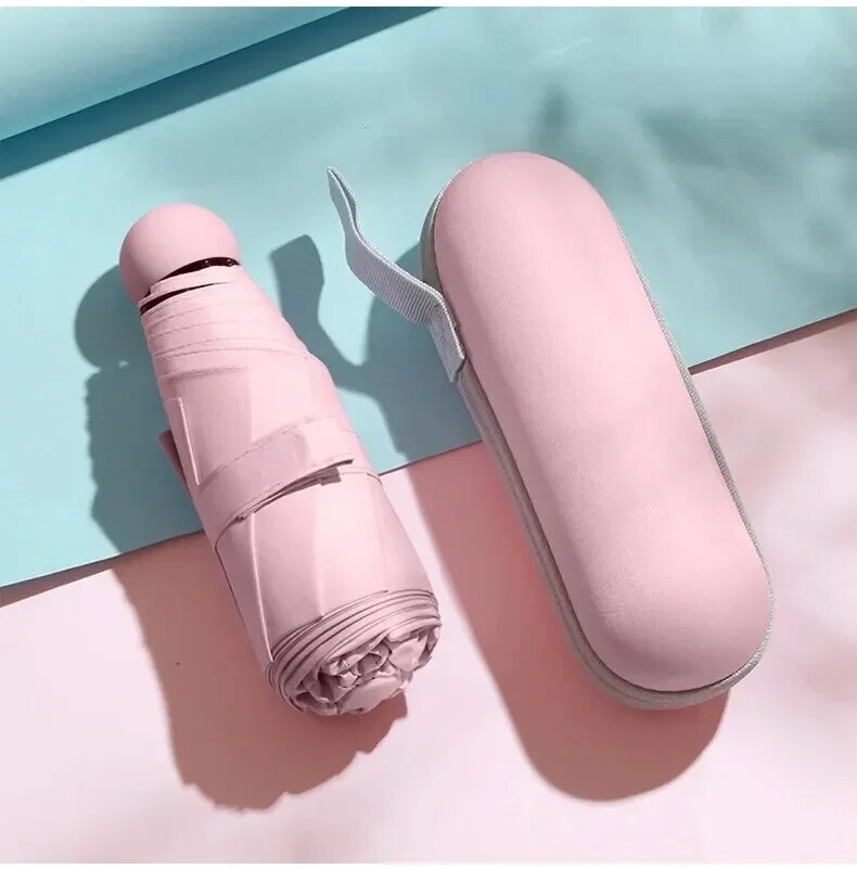 Portable Mini Sunshade Sunscreen Rain Umbrella