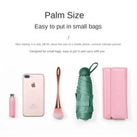 Portable Mini Sunshade Sunscreen Rain Umbrella