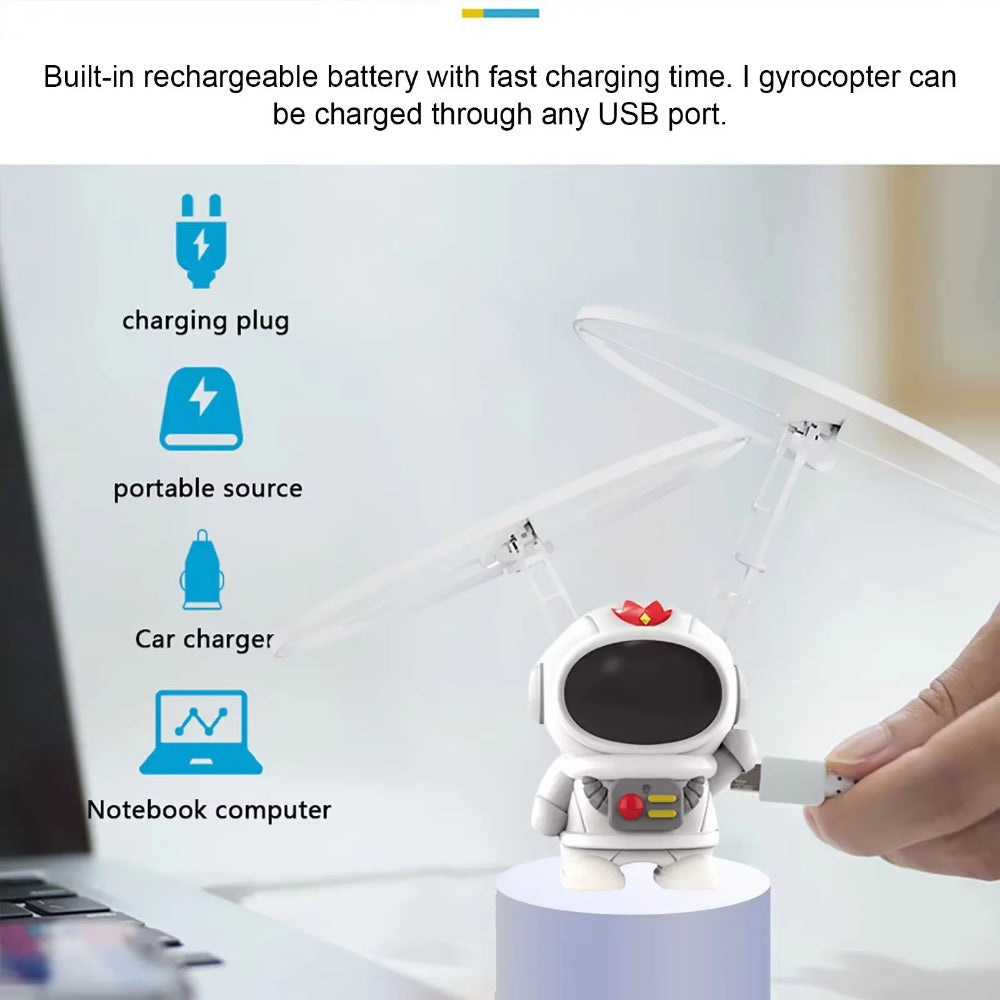 Hand-Controlled Drone Interactive Levitating Luminous Flying Robot