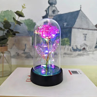 Eternal Rose LED Foil Flower Valentines Day Gift for Girlfriend