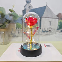 Eternal Rose LED Foil Flower Valentines Day Gift for Girlfriend