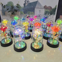 Eternal Rose LED Foil Flower Valentines Day Gift for Girlfriend