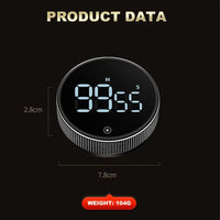 Magnetic Kitchen Digital Timer Mechanical Cooking Stopwatch