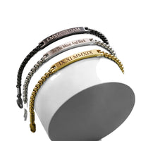 Diy Personalized Names For Stainless Steel Square Tag Bracelets