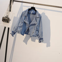 Denim jacket knitted dress