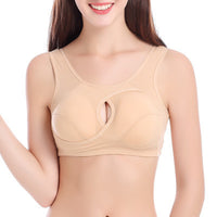 Plus Size Women Bra Ladies Cotton Quake-Proof Underwear Sleep