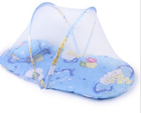 Fold-able Baby Kids Infant Bed Dot Zipper Mosquito Net Tent