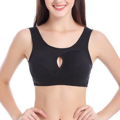 Plus Size Women Bra Ladies Cotton Quake-Proof Underwear Sleep