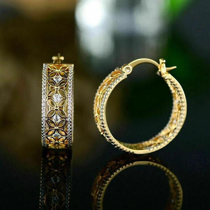 Ear Clip Horse Eye Flower Butterfly Jewelry