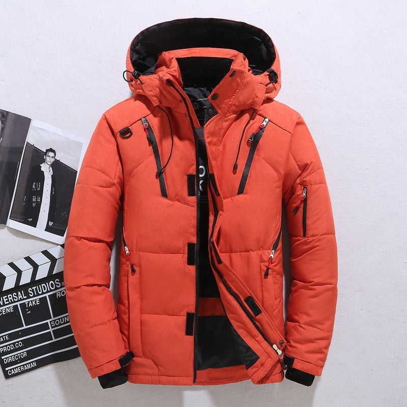 Outdoor Windproof Hooded Jacket Leisure Sports Coat Men