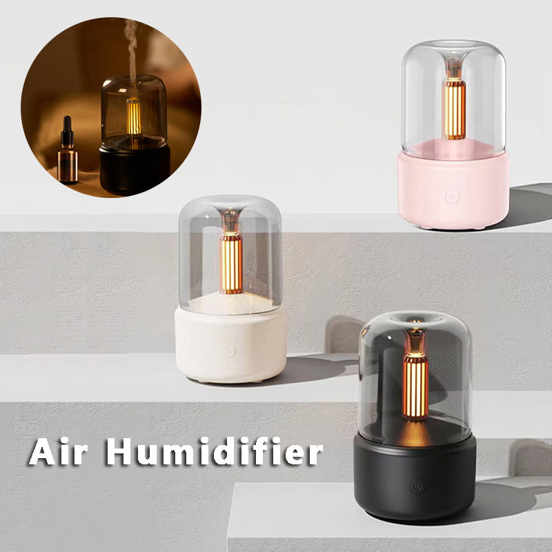 120ml humidifier quietly adds cool mist for up to 12 hours,