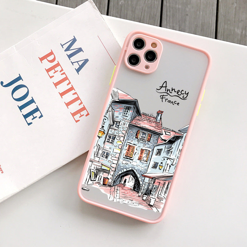 Skin Feeling Street View Mobile Phone Shell