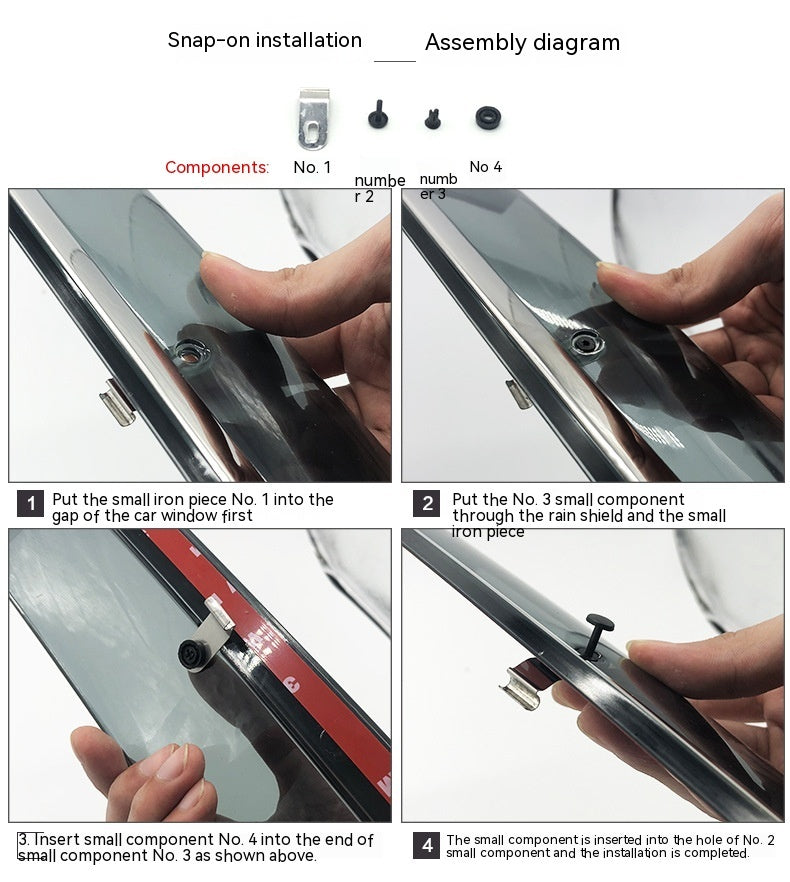 Car Modification Decoration Window Rain Block Board