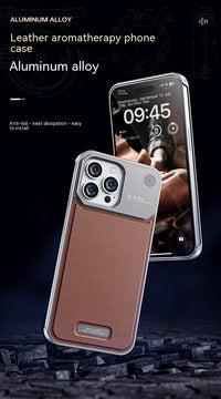 Aluminum Alloy Aromatherapy Metal Anti-fall Shell Phone Case