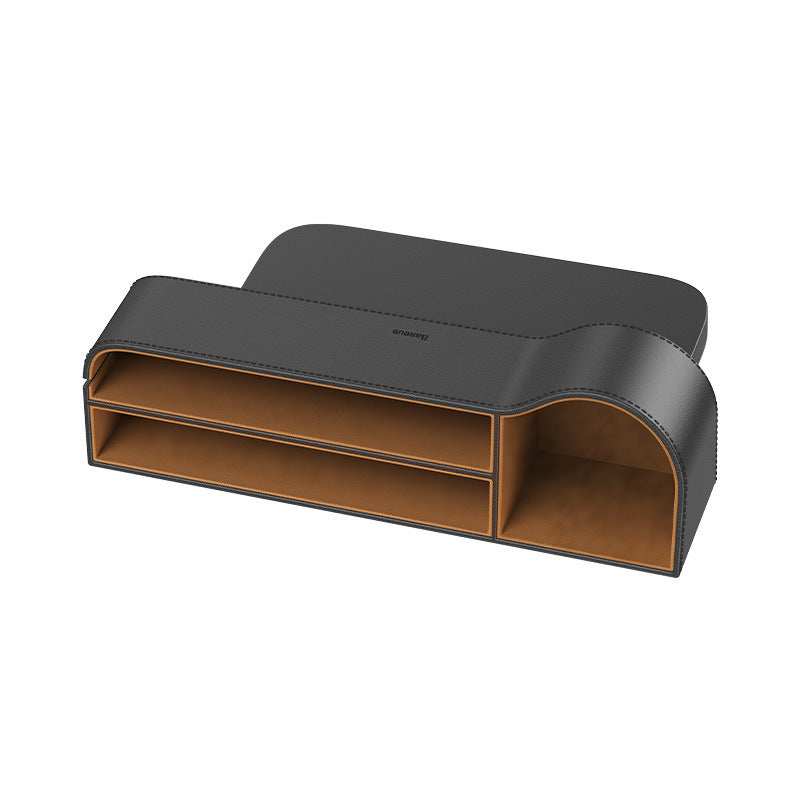 Seat gap storage box for cars