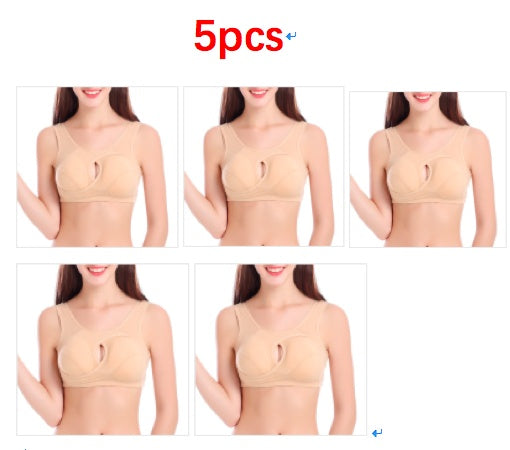 Plus Size Women Bra Ladies Cotton Quake-Proof Underwear Sleep