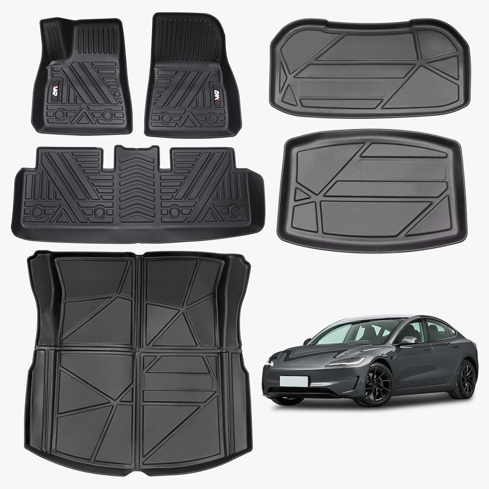 Floor Mat For Tesla Model 3 2023-2025 6 PCS
