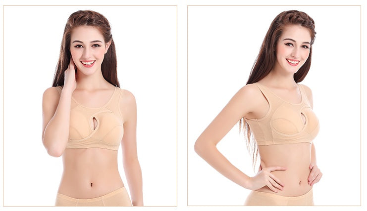 Plus Size Women Bra Ladies Cotton Quake-Proof Underwear Sleep
