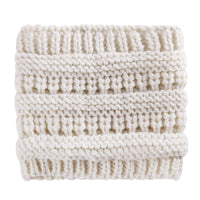 Women Head Wrap Ponytail Beanies Hat Winter Warm Ear Warmer