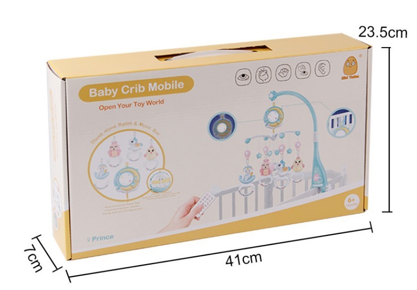 Baby Rattles Crib Mobiles Toy Holder Rotating Mobile Bed