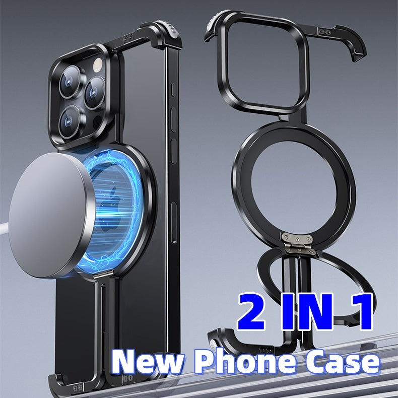 Metal Airbag Anti-fall Shell Phone Case Protective