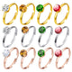 Ring 18K Gold Plating Mini Drill Ins Fashion Personality