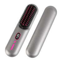 1Pc Cordless Negative Ion Hair Straightener Brush Rechargeable Mini Styling Comb