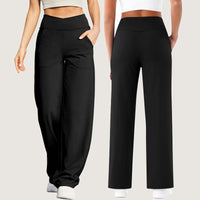V Waist Cross With Pocket Fitness Sports Yoga Casual Pants