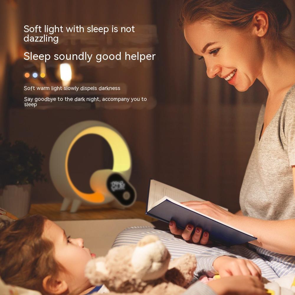 Creative Q Light Ana log Sunrise Digital Display Alarm Clock