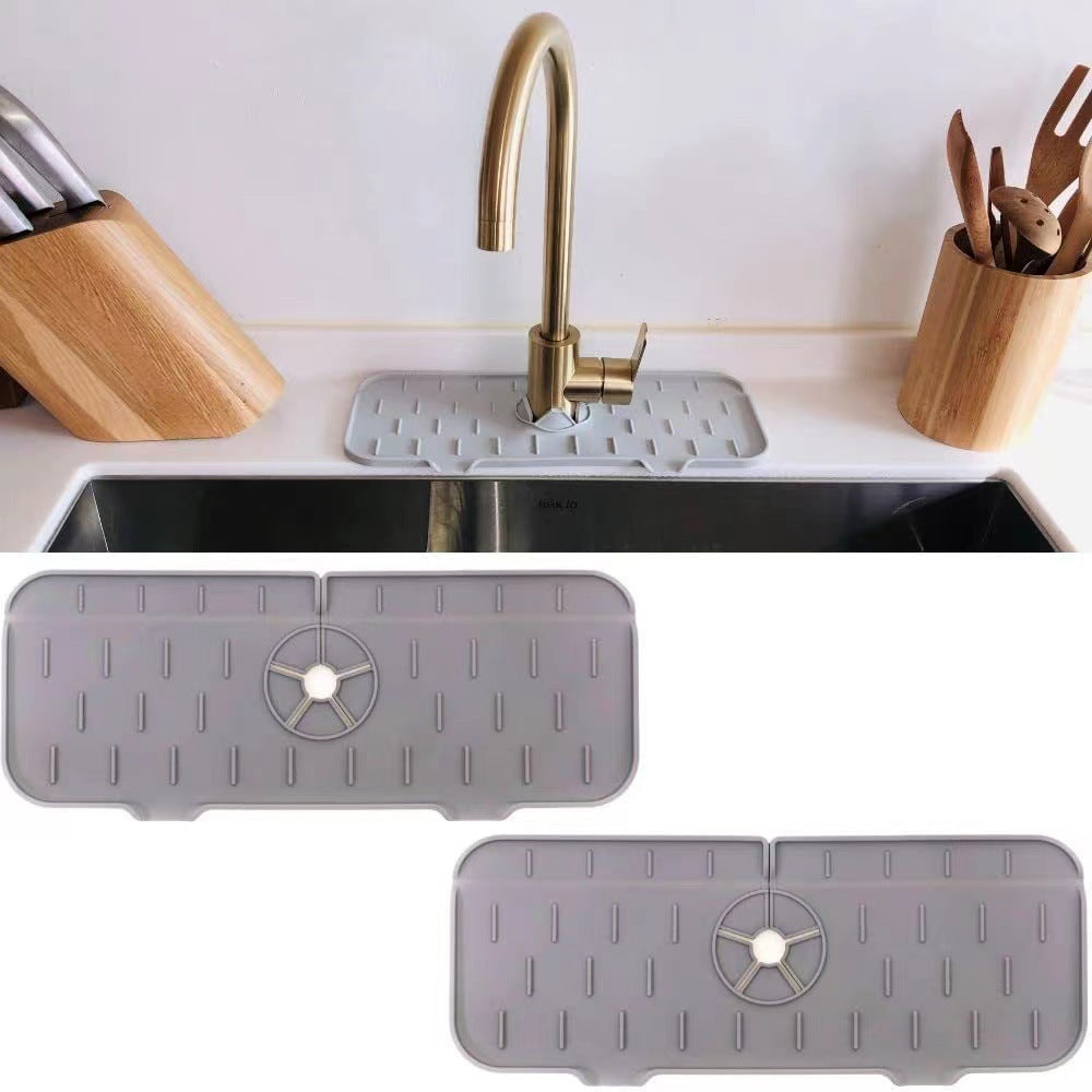 Kitchen Silicone  Faucet Absorbent Sink Mat
