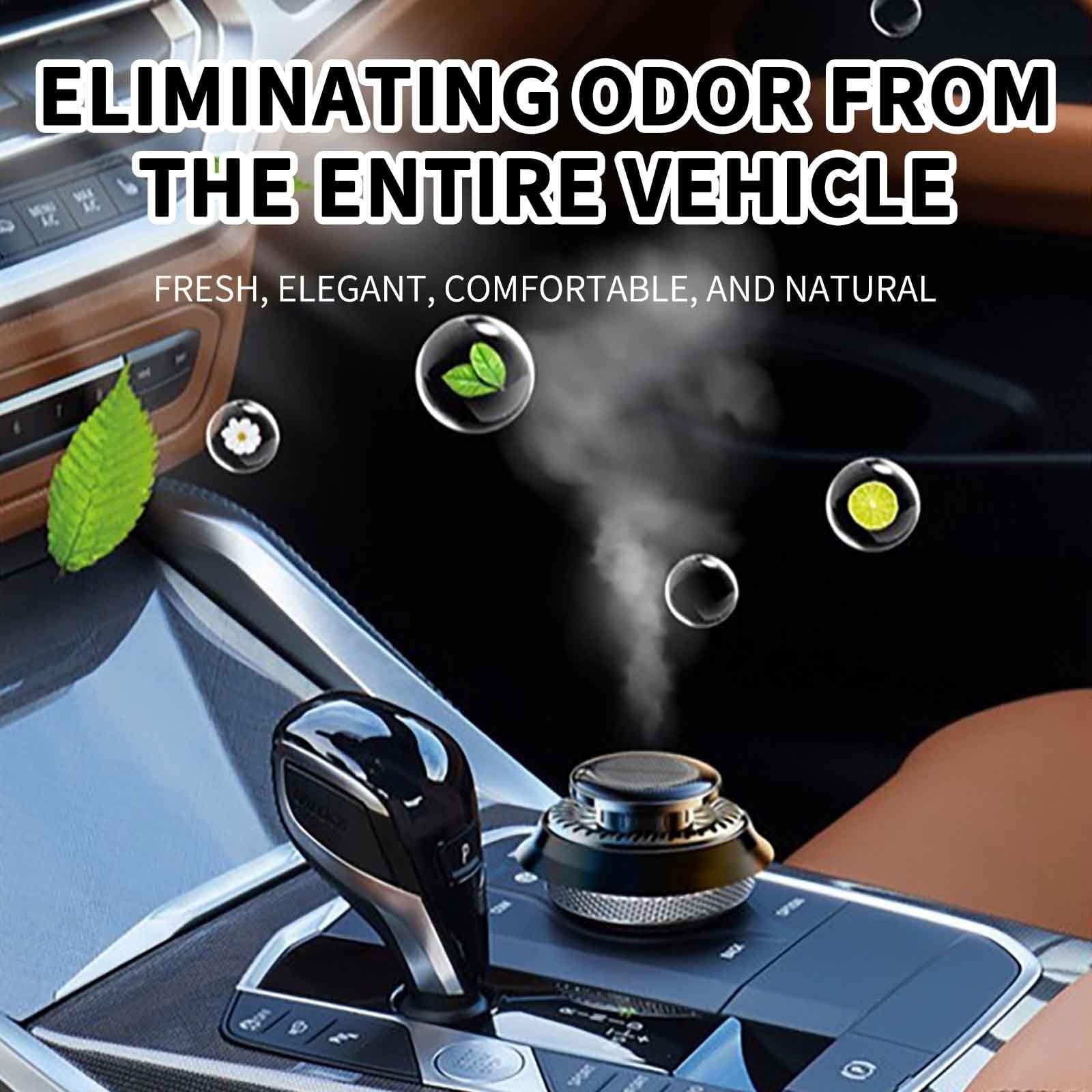 Car Air Freshener, Solar Rotating Car Essential Oil Diffuser.