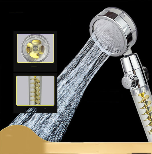 Small Waist Supercharged Shower Head Twin-turbo
