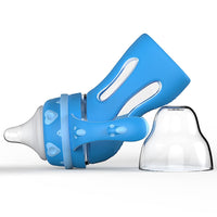 Glass Baby Bottle Straw Drop-resistant Water Drink Bottles for Baby