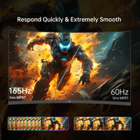32 Inch FHD 1080p Curved Gaming Monitor - VA 1500R Curved Monitor, 165Hz 1ms MPRT, FreeSync & G - Sync, 122% sRGB - Chic Cart