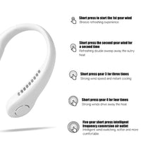 Mini Hanging Handheld Leafless Hanging Neck Fan Portable Silent