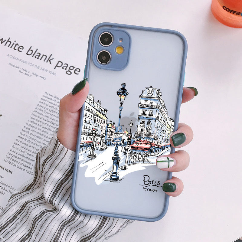 Skin Feeling Street View Mobile Phone Shell