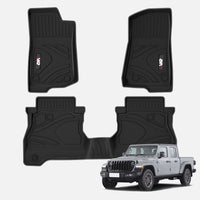 Car Floor Mats Trunk Mat Compatible With Wrangler JT