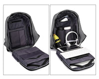 Multi-Functional Water Resistant USB Charging Computer Notebook Backpack Bag