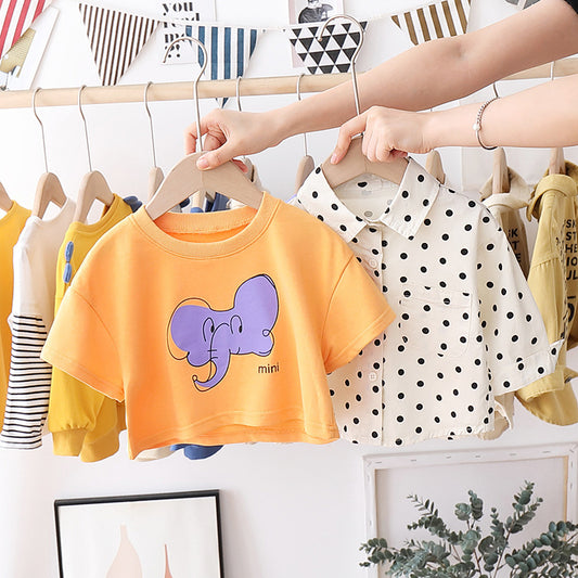 Children 0-3 years old vest shirt two-piece suit